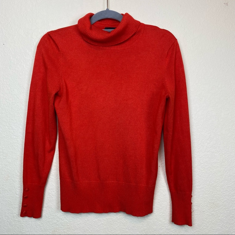 Spense knits red turtle neck king sleeve sweater s